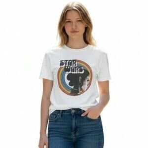 Star Wars Princess Leia Rainbow Graphic T-Shirt Women's Size S White